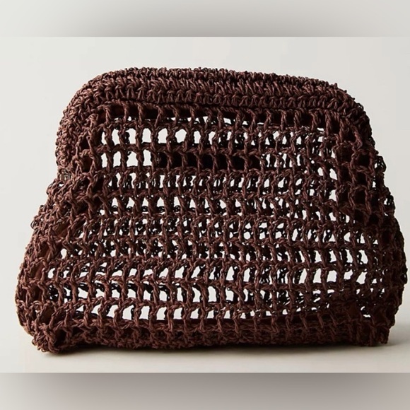 FREE PEOPLE Sand Bound Crochet Clutch / Purse Bag – NWT
